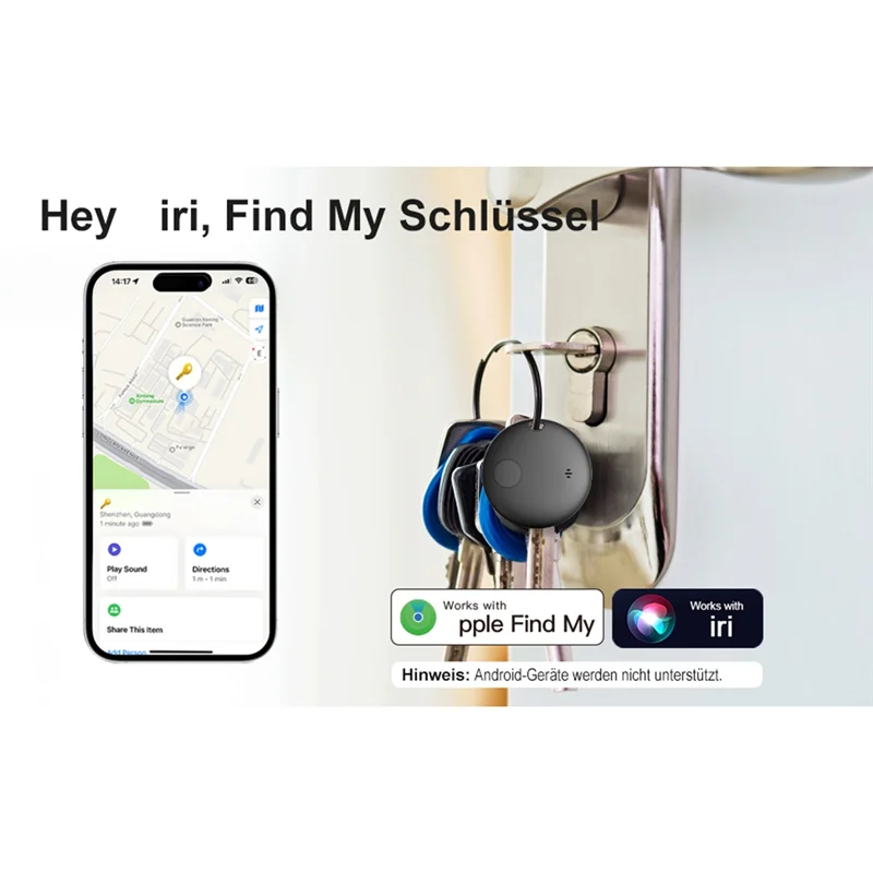 FULL-Smart GPS Tracker Finder Compatible With Air Tag For Keys Luggage Suitcase Wallet 2PCS