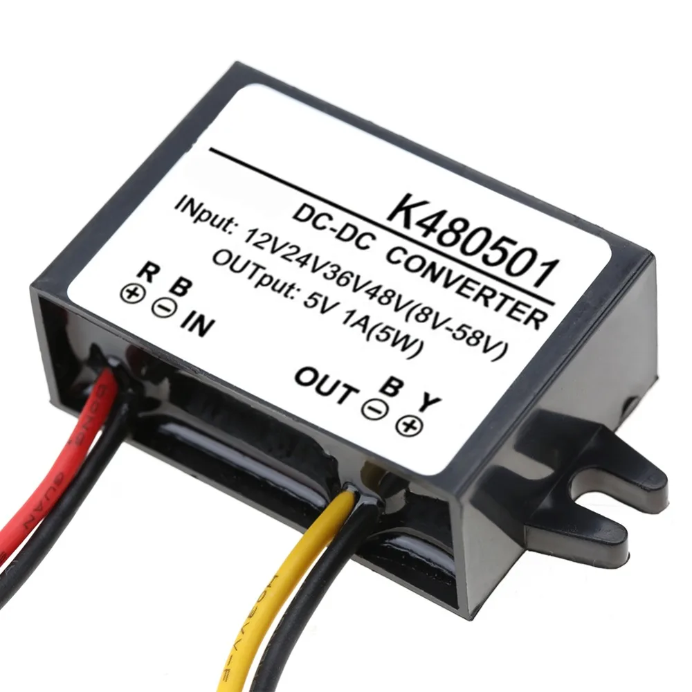 

Stable 12V/24V/36V/48V To 5V DC-DC Converter 1A Output 5W Power Supply Module Voltage Module Power Supply Transformer