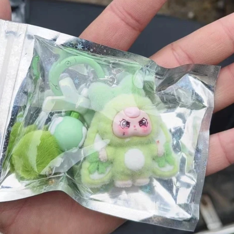 فراشة عقدة نمط أفخم الأذن الكبيرة ثلاث سنوات دمية المفاتيح دمية على ظهره قلادة العصرية لعبة دمية ملحق صغير هدية #4