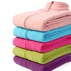 Sweat-shirt multicolore à fermeture éclair pour femmes, nouvelle collection, veste corail chaude pour dames, vêtements de course en plein air, manteau polaire, 2022