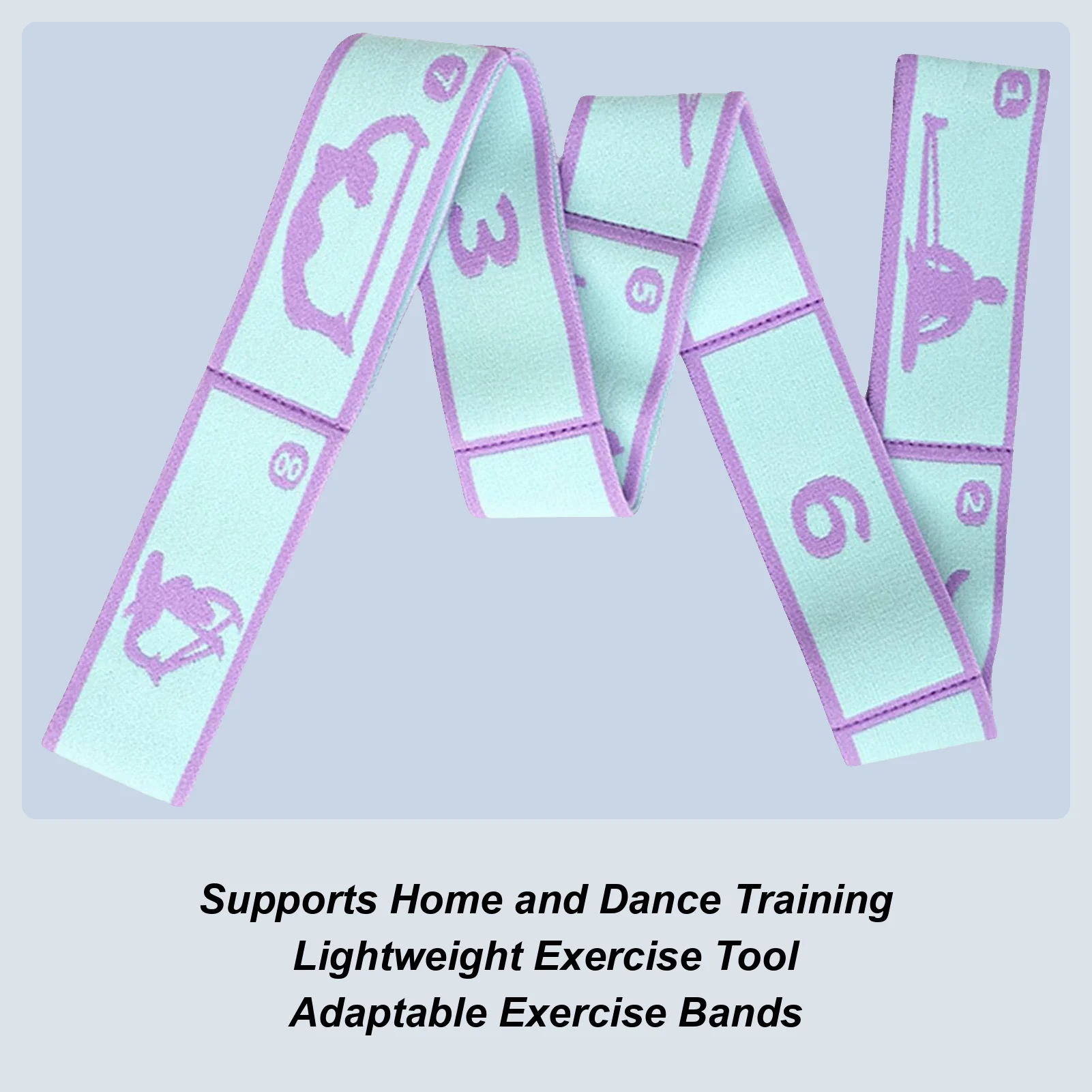 

Ремень для йоги, 8-секционный эластичный фитнес-ремешок, эспандеры для женщин, гибкость ног, эластичный 8-секционный детский растягивающийся ремень