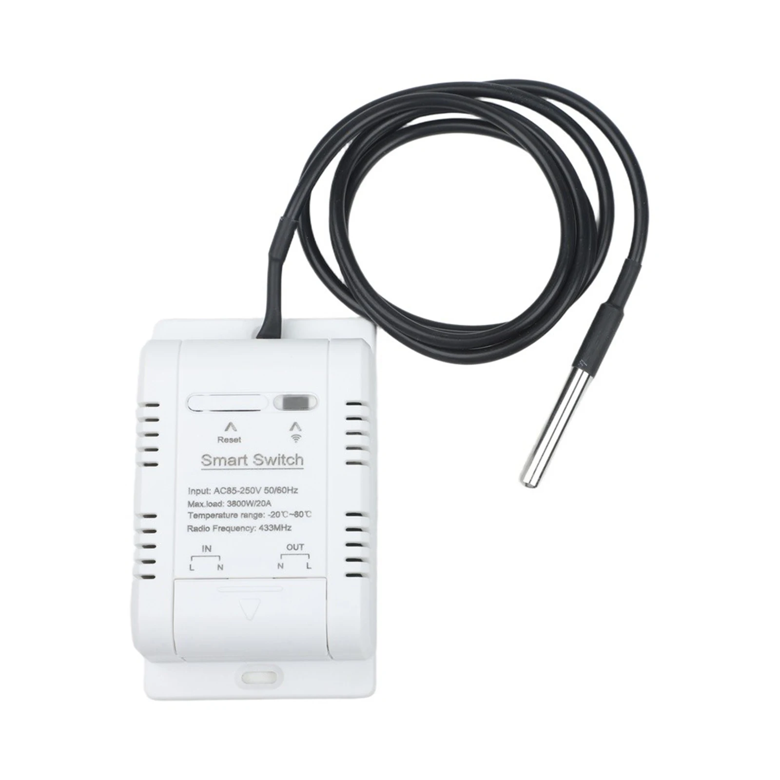 For Zigbee for enabled Smart Thermostat with Temperature and Humidity Sensor Remote Control via For Tuya App for Home Automation