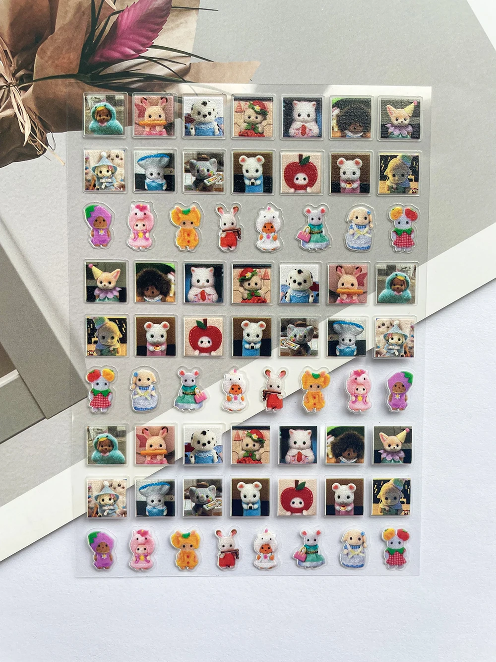 2025 شعبية Senbel الأسرة البسيطة البلاستيكية المشارك السلع ملصقات مسمار الفن الديكور حقيبة Loptop المشارك جراب هاتف ملصقات الهدايا