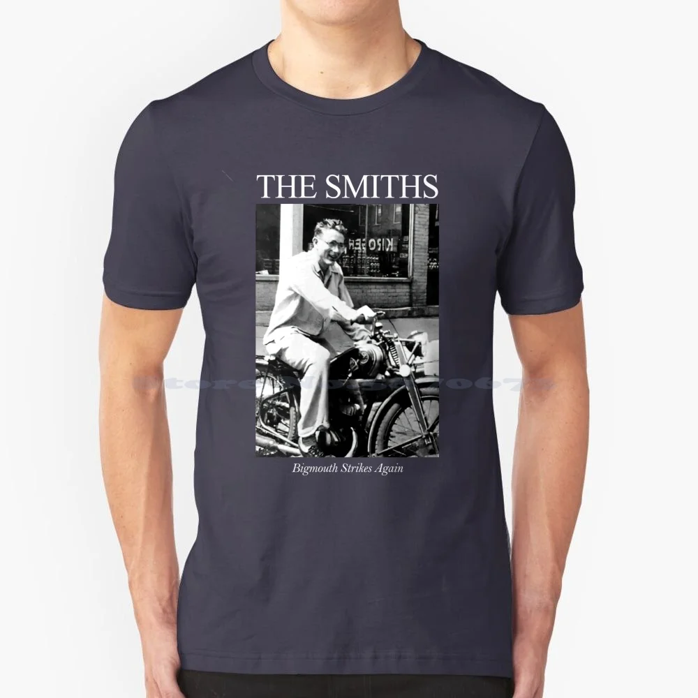 Bigmouth Strikes Again-Dark And Purple Heather T Shirt 100% Cotton Tee Morrisey The Smiths Logo The Smiths Tour The Smiths