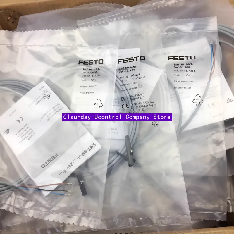 

New original FESTO Proximity Switch 574338 SMT-8M-A-NS-24V-E-2.5-0E