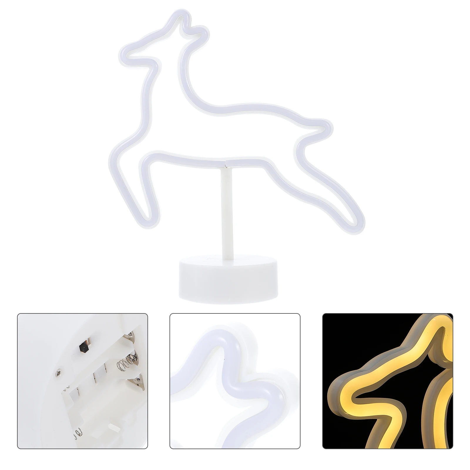 1 قطعة عيد الميلاد تزلف النمذجة ضوء تصميم فريد LED مصباح للزينة للإضاءة الداخلية الدافئة عيد الميلاد حزب ليلة الاستخدام #2