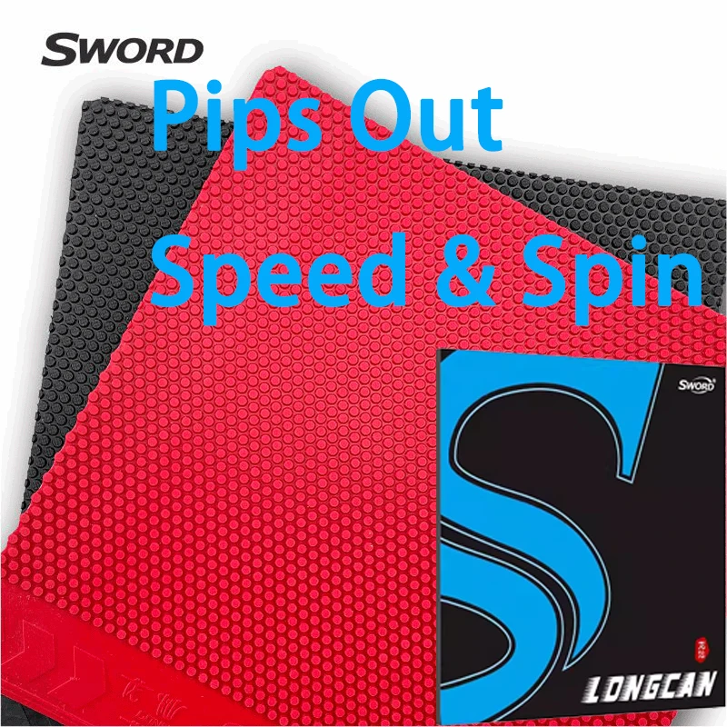 

Накладка для настольного тенниса Sword (наружные шипы), резиновая накладка для ракетки для пинг-понга, быстрый удар, атака, скорость и вращение