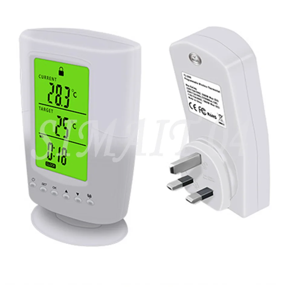 TS-2000 Programmable Wireless Thermostat Socket Home Intelligent Temperature Control Socket Thermostat