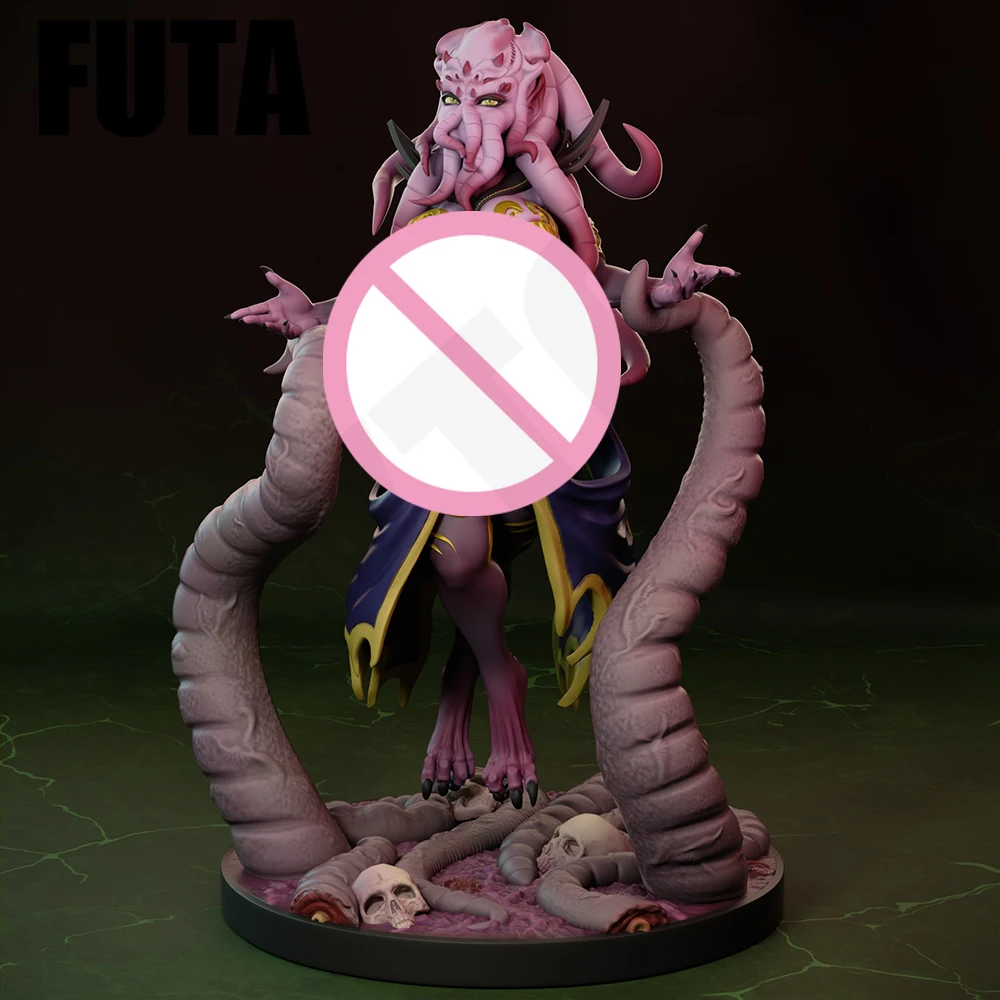 

1/24 3d Print Model Kit NSFW Sexy Mindflayers FUTA Resin Figure Model Kit DIY Miniature Statue Unpainted Kit Toys