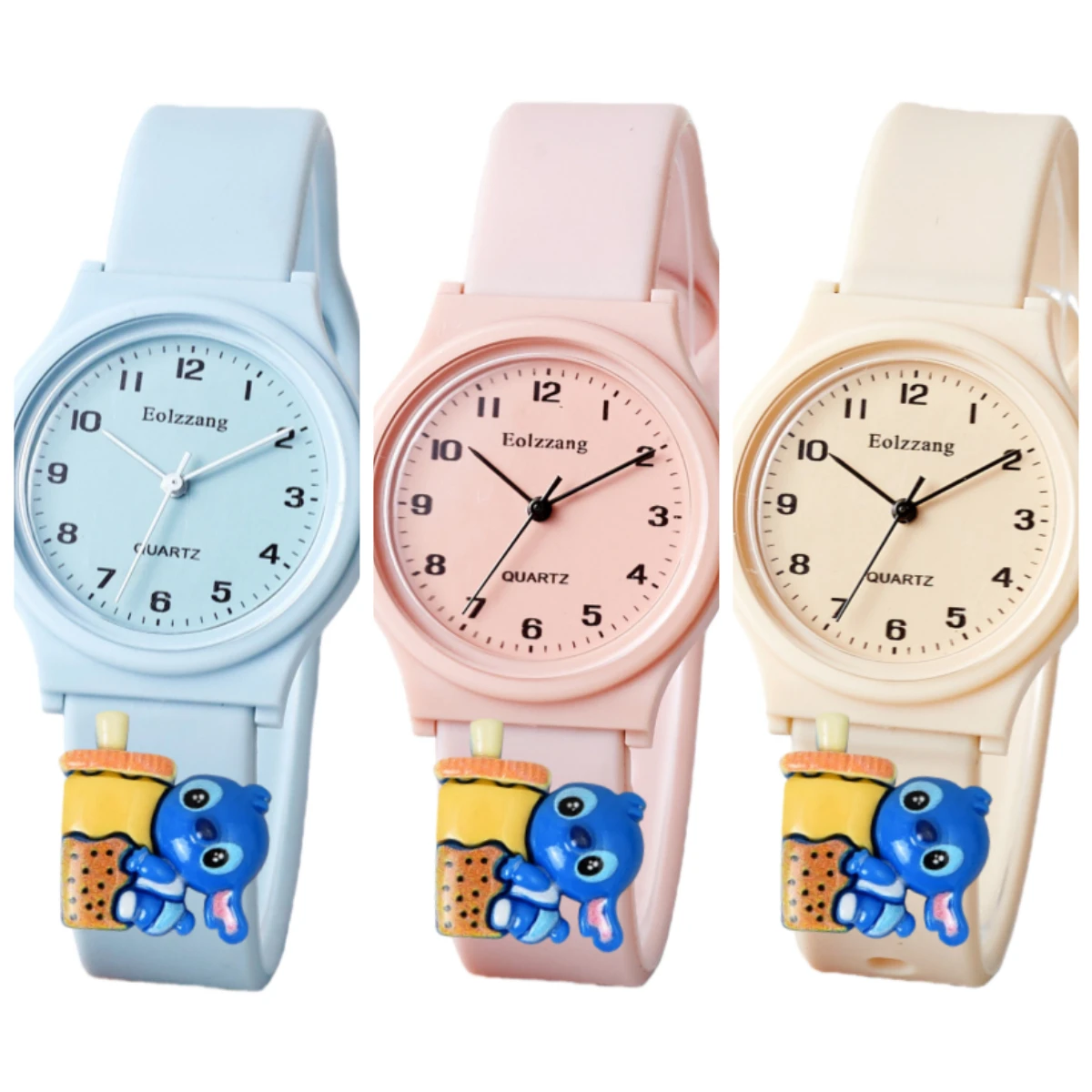 アニメウォッチかわいいリロ & スティッチ男の子女の子腕時計子供ミニマリストかわいい子供漫画腕時計ギフト子供のための女の子時計