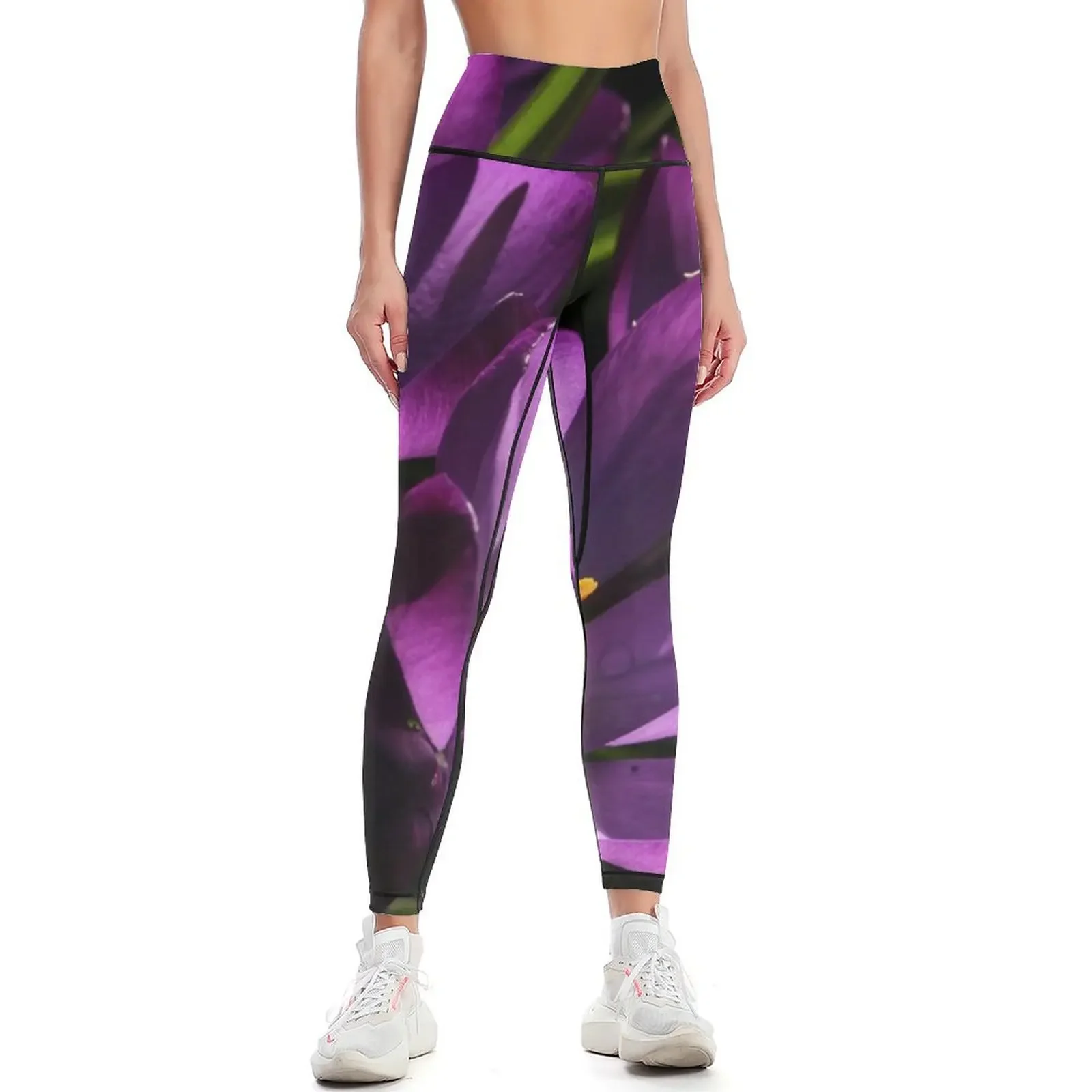 

Purple Crocus Leggings sports for push up Women's fitness flared sportswear gym Womens Leggings
