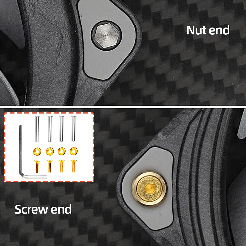 4pcs Chassis Fan Screws Quieter Cooling Fan for Nut Screws Double Fixed with Spacer and Tool for DIY Modified Cooling Fan
