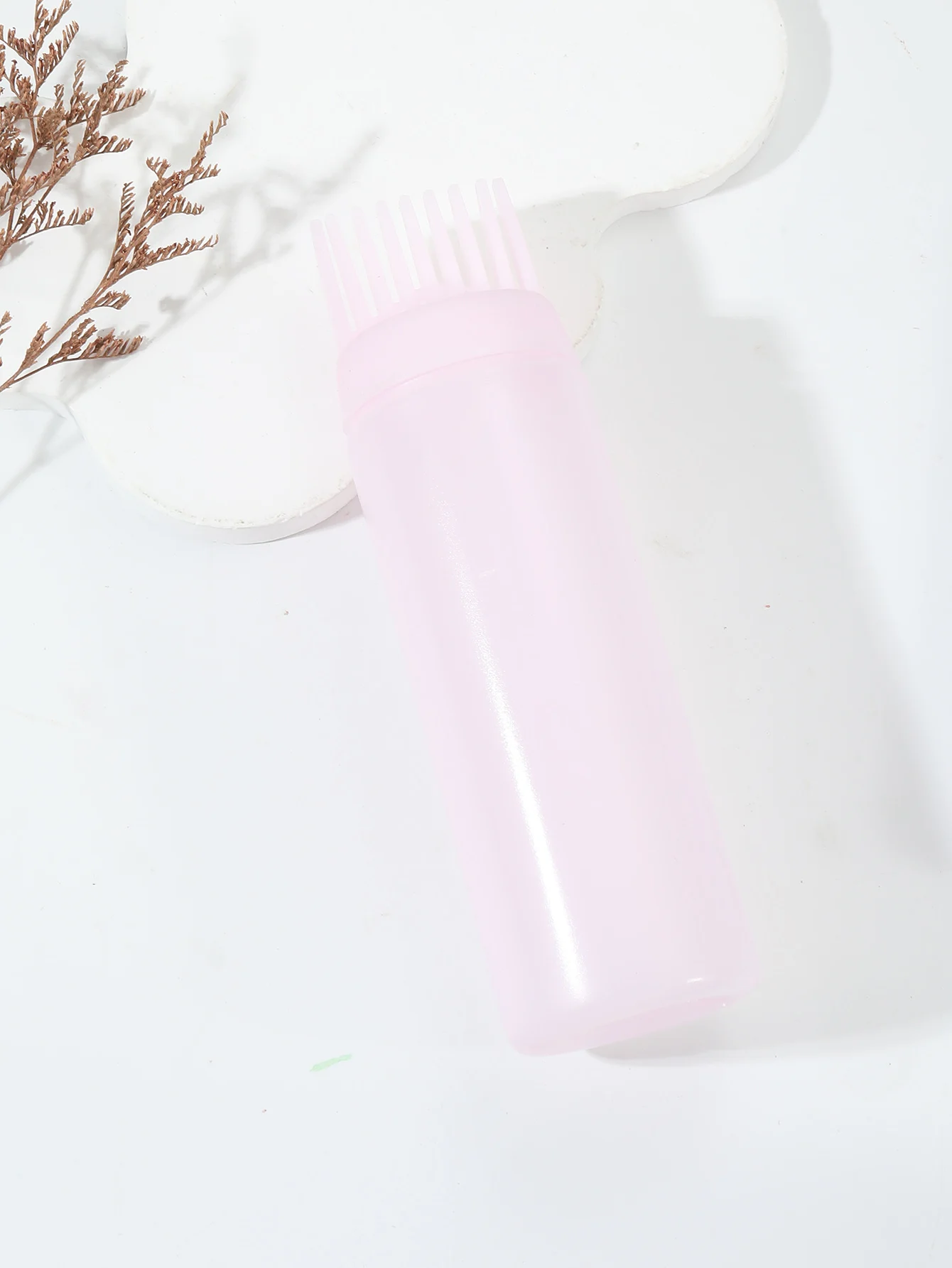 1 Stück Kammförmige Haarfärbeflasche, Haarfärbepinsel-Flasche, mit Markierungen, wiederverwendbar für Haaraccessoires – Detail 4