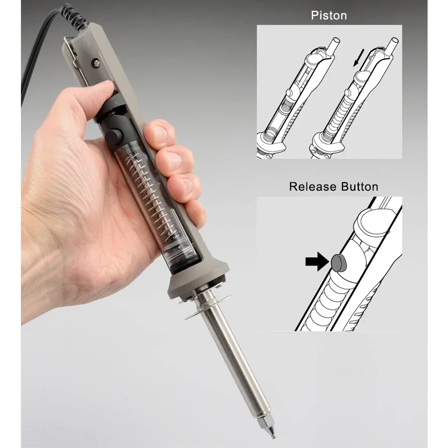 GOOT Heating Melt Tin Manual Soldering Desoldering Dual Purpose Desoldering Soldering Iron Pipe Integrated Heater TP-30