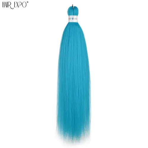 26Inch Easy Braids Hair Synthetic Colourful Pre Stretched Braiding Hair Extensions Jumbo Braids Ombre Yaki Long Straight Hair - Image 18