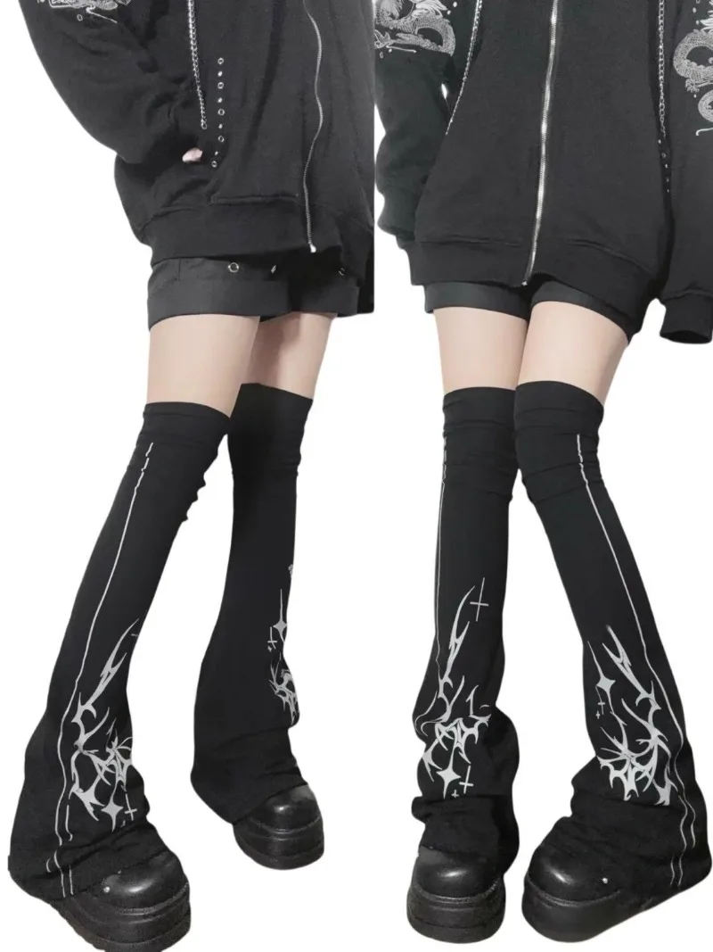 New Japanese Style Subculture Soft Girls Leg Warmers Millennium Harajuku Dark Pile Elephant Long Tube Legs Knee Socks For Women