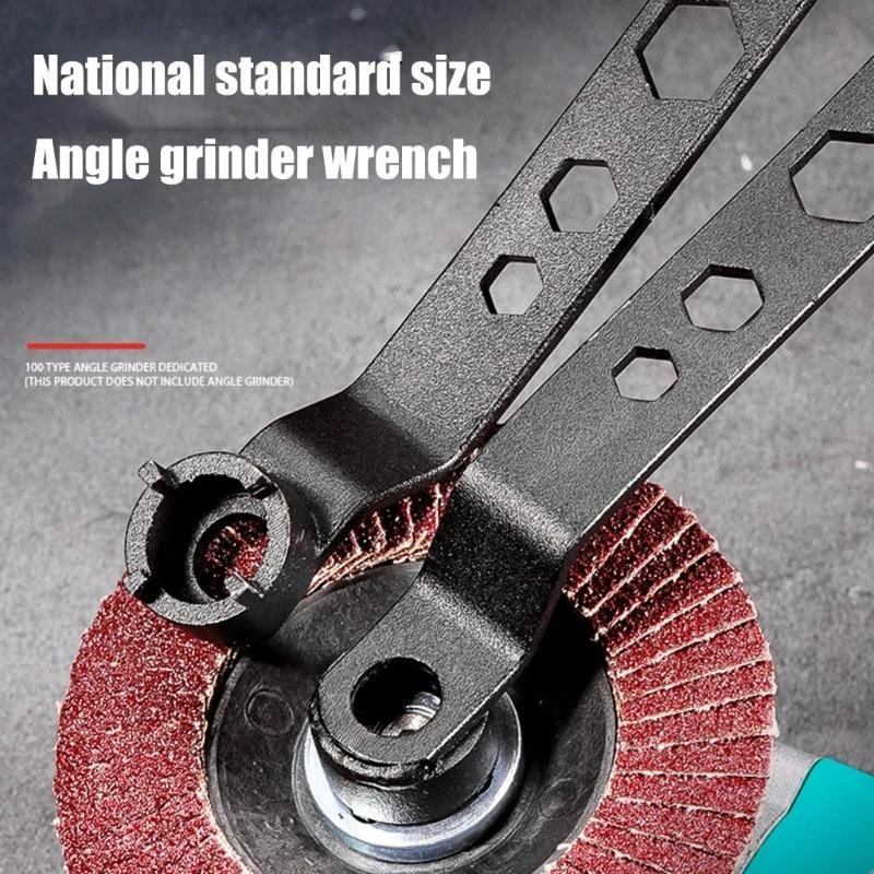 652F Multifunction Four Claws Grinder Wrench 6 In 1 100 Type Adjustable Spanner for Angle Grinder Metalworking