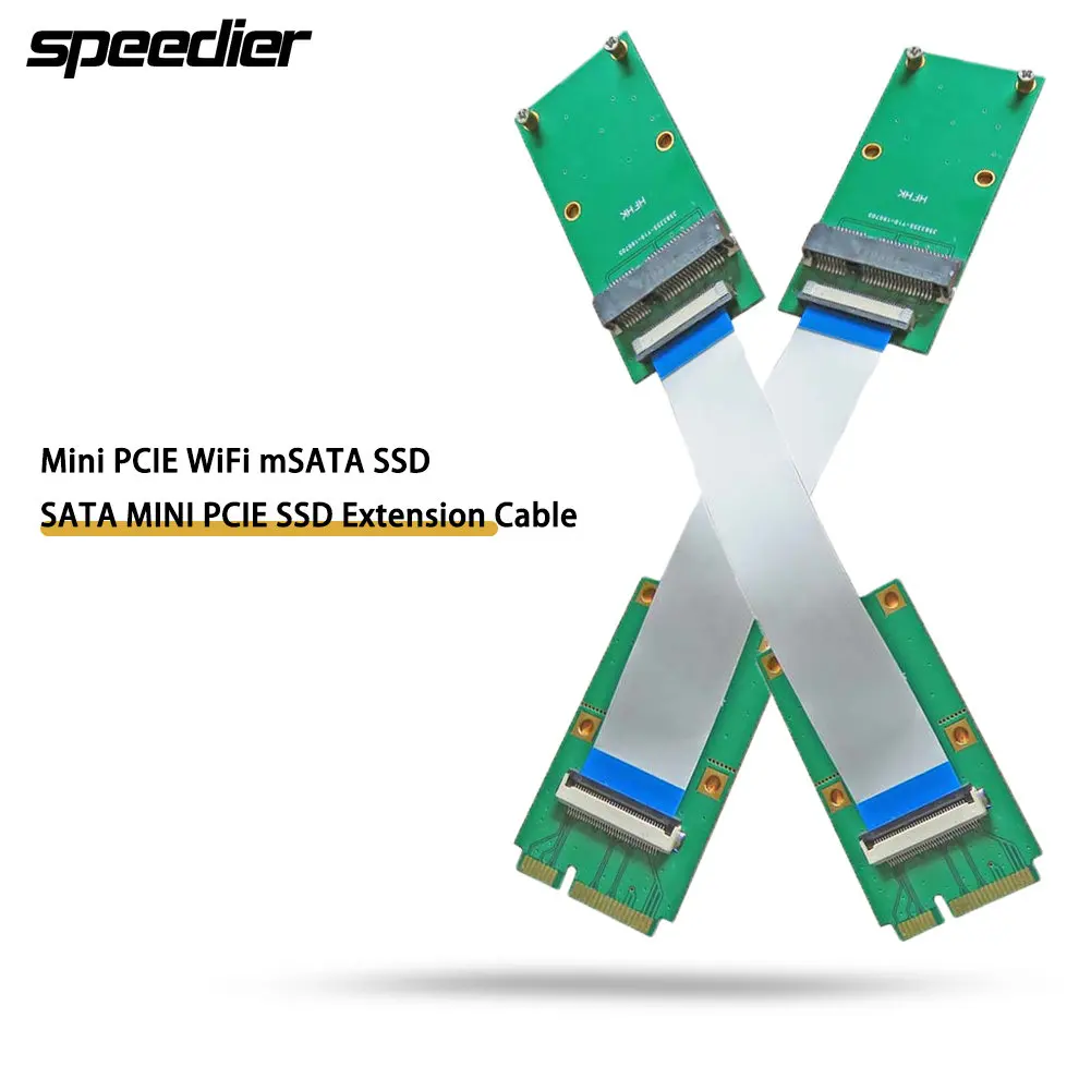 

Mini PCIE WiFi Wireless LAN Card MSATA SSD SATA MINI PCIE SSD Extension Cable