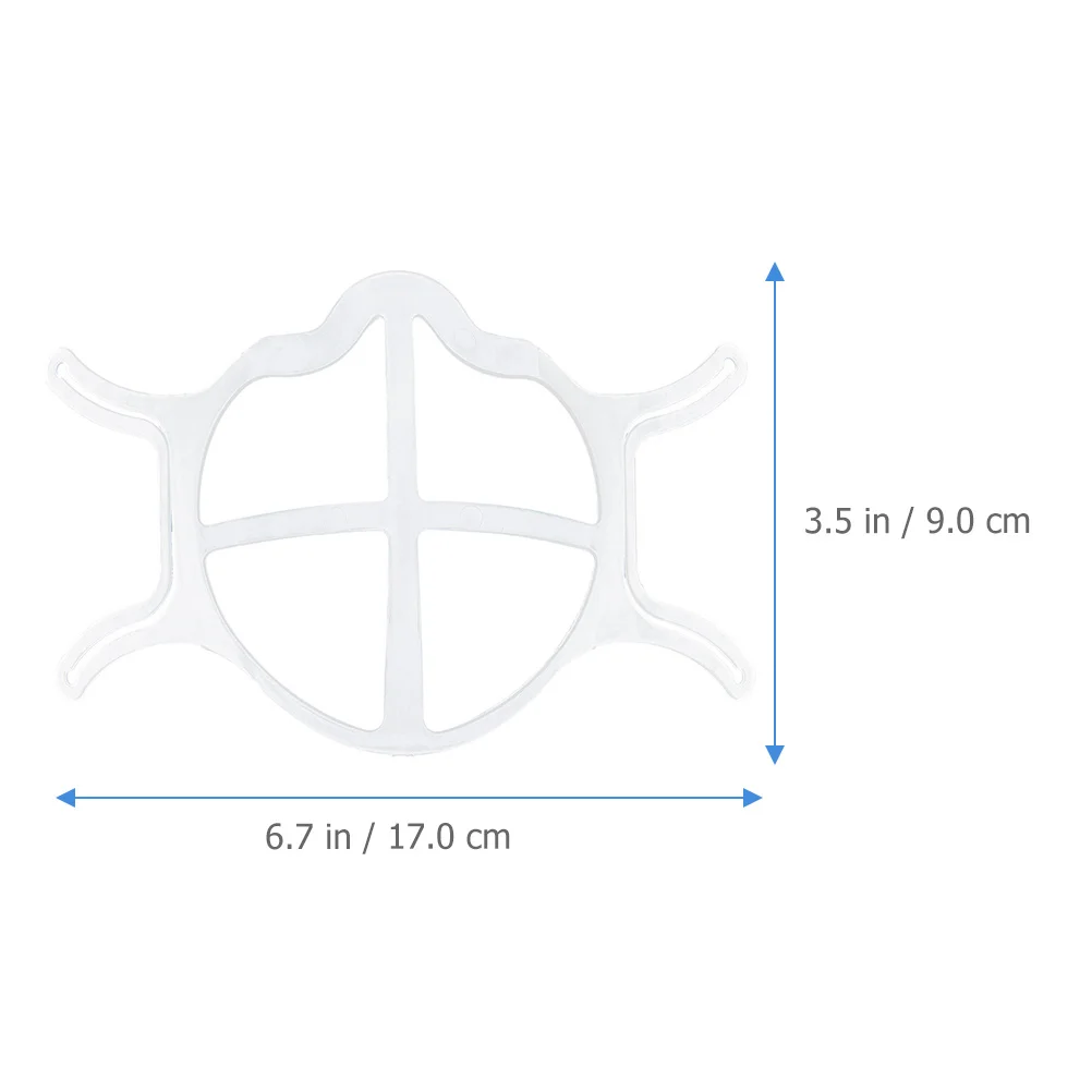 5Pcs Silicone Mask Inner Bracket Breathable Support Frame 3D Mask Holder Reusable Cool Comfortable Airflow Insert