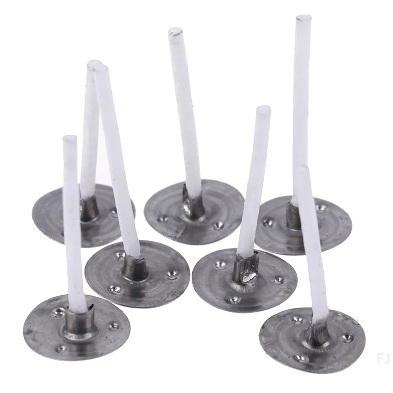 [YU]100Pcs Candles Mold Wick Tabs Eco-Friendly Candle Sustainer Making pure cotton