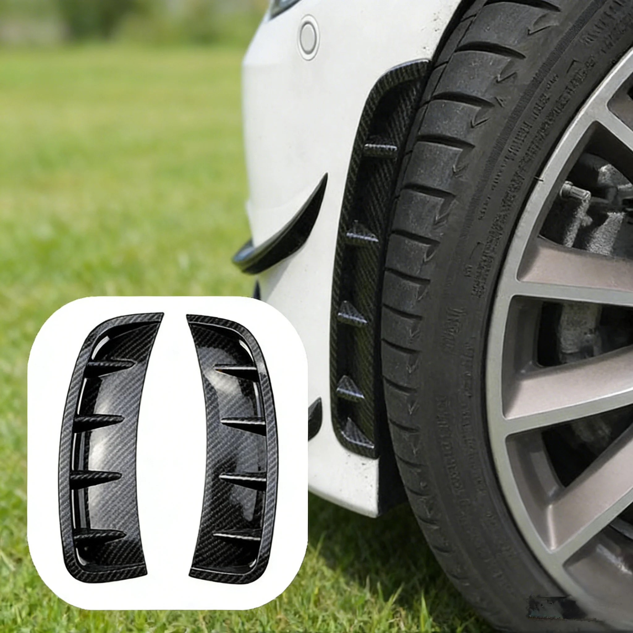 

Car Front Bumper Side Spoiler Splitter Cover For Mercedes Benz A Class W177 2019-2025 Flank Air Intake Wind Knife