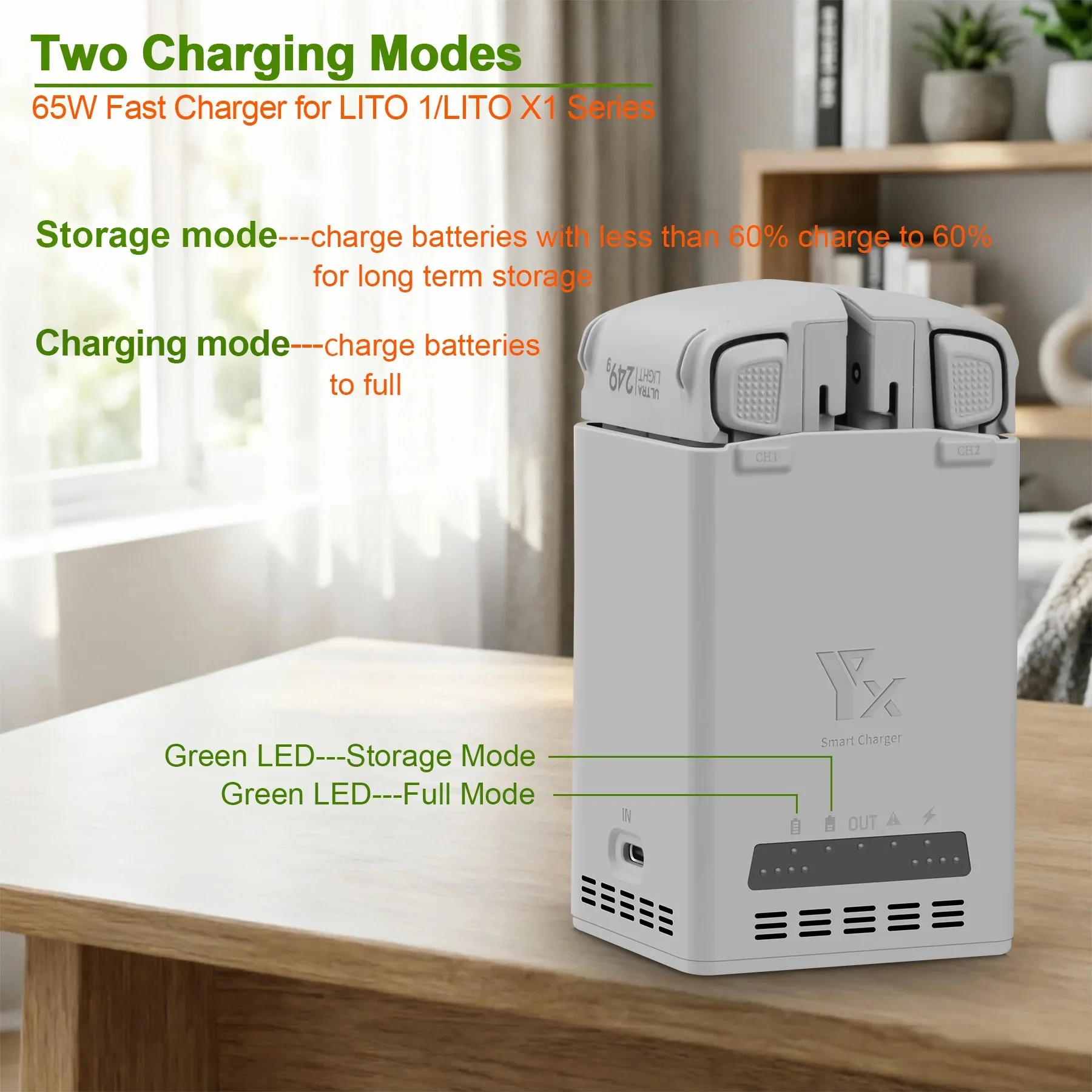 For DJI Lito1/X1 Drone Battery Dual-Channel 65W Fast Charging Hub Intelligent Charger Butler For LITO X1 Power Bank Accessories