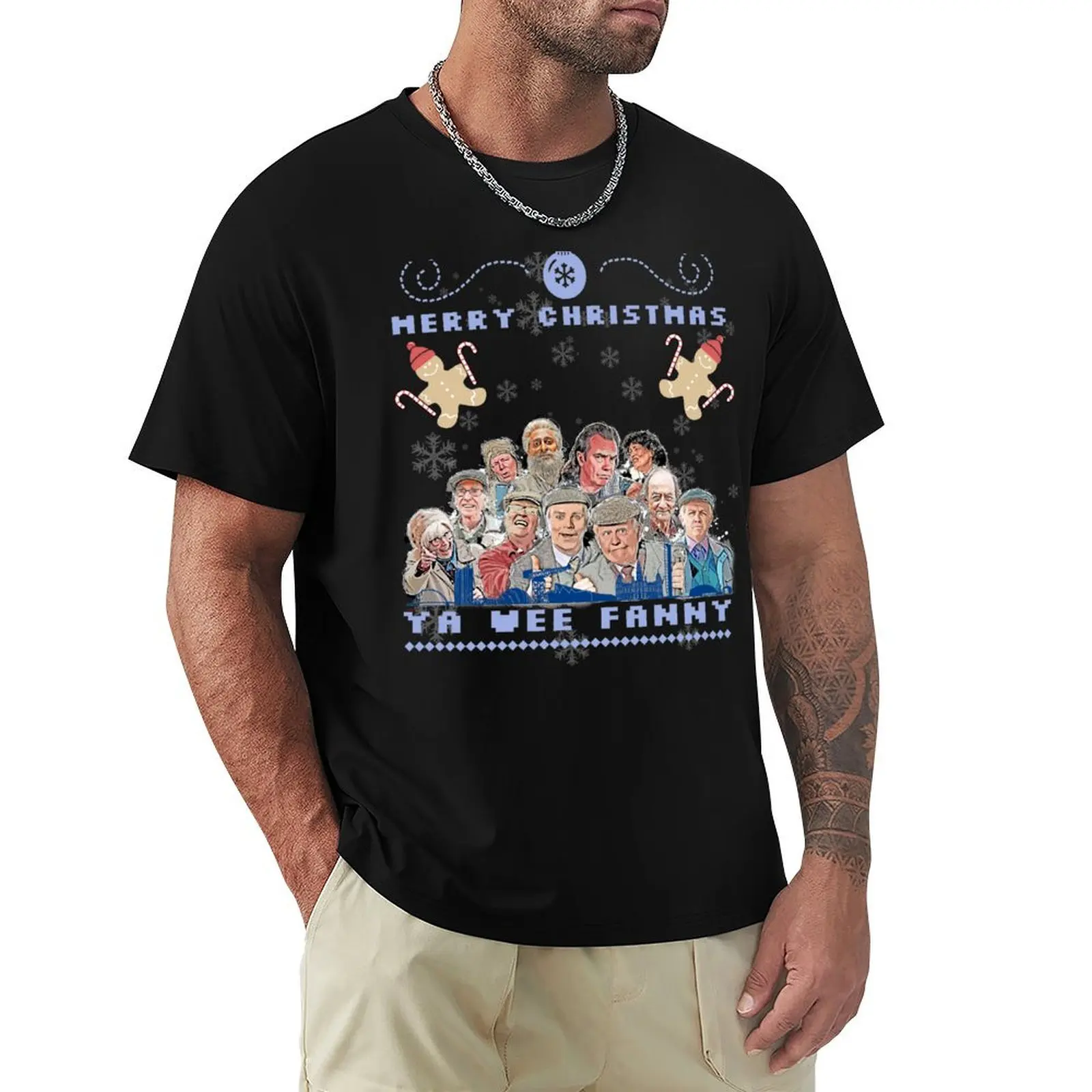 

Still Game Merry Christmas Ya Wee Fanny T-Shirt oversize t-shirts man Man t-shirt boys animal print Men's t-shirts