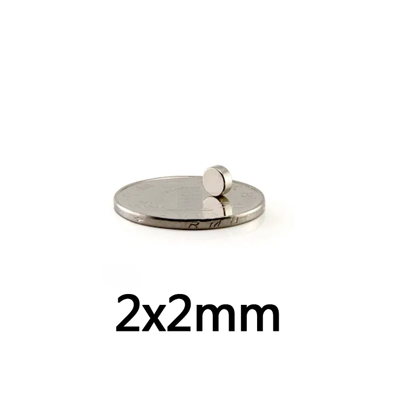 2x2 Mini Small Magnets Round 2mm*2mm Neodymium Magnet Disc 2x2mm Permanent NdFeB Super Strong Powerful Magnetic 2*2mm