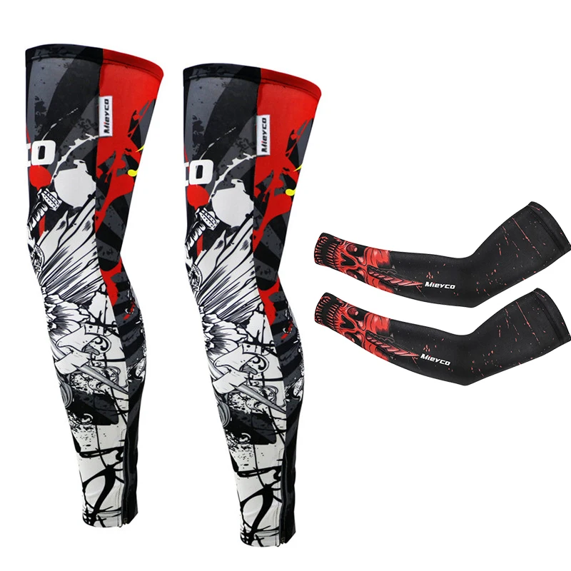 

Mieyco Autumn Bike Arm Sleeves + Cycling Leg Warmers Running Sportswear MTB Road Bicycle Arm Leg Protection Ciclismo Masculino