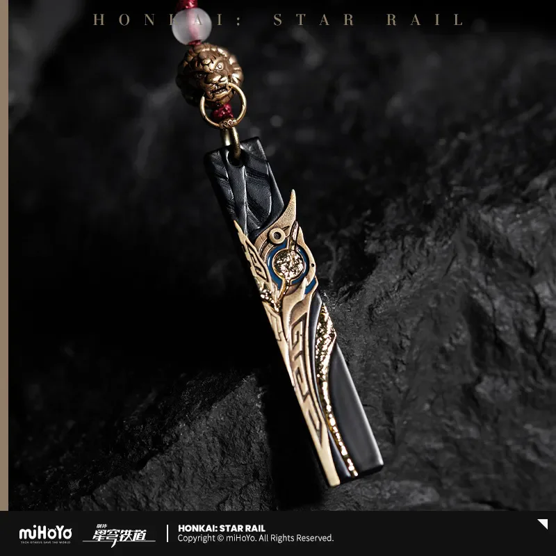 

[Genuine] Game Honkai Star Rail Jing Yuan Cosplay Theme Jewelry Copper Necklace Pendant Gemstone Bracelet Anime Accessories Gift