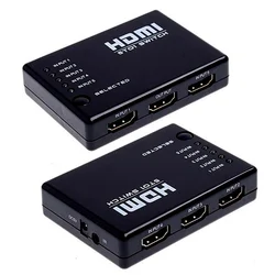 HDMI-compatibile multiporta 3 o 5 porte Splitter Switch Selector Switcher Hub + Remote per HDTV PC HOT per DVD STB GAME HDTV I5