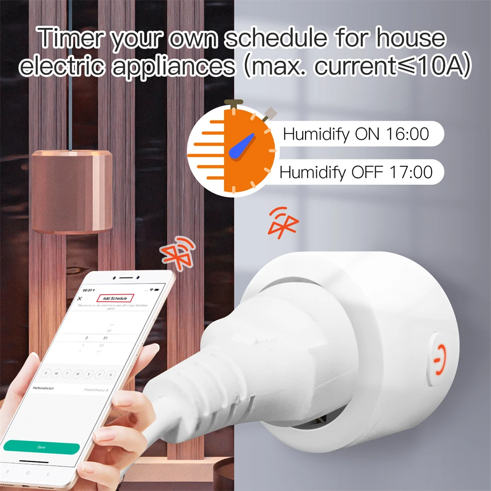 Tuya – prise intelligente WiFi EU, Hub passerelle Bluetooth 2 en 1, pont intelligent avec moniteur d'alimentation, prise de synchronisation, fonctionne avec Alexa Google Home