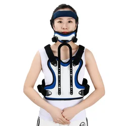 Adjustable Medical Cervical Thoracic Vertebra Orthosis Neck Fracture Fixation Brace Care Support Head Corrective Rehabilitation