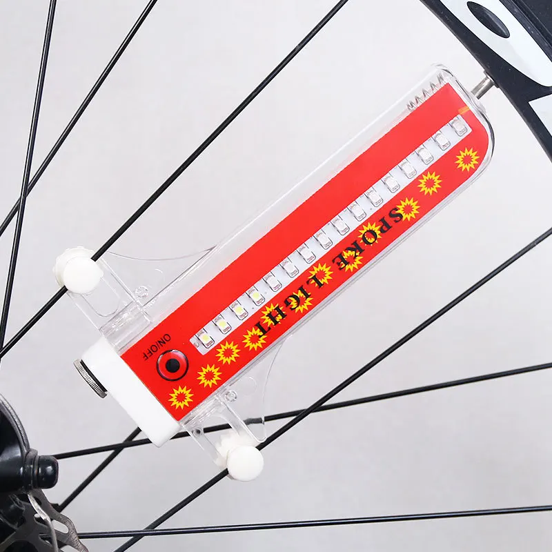 AliExpress NONE Mountain bike lights 14 led spoke light night riding wind turbine multi figure wheel wire light color wheel trail light