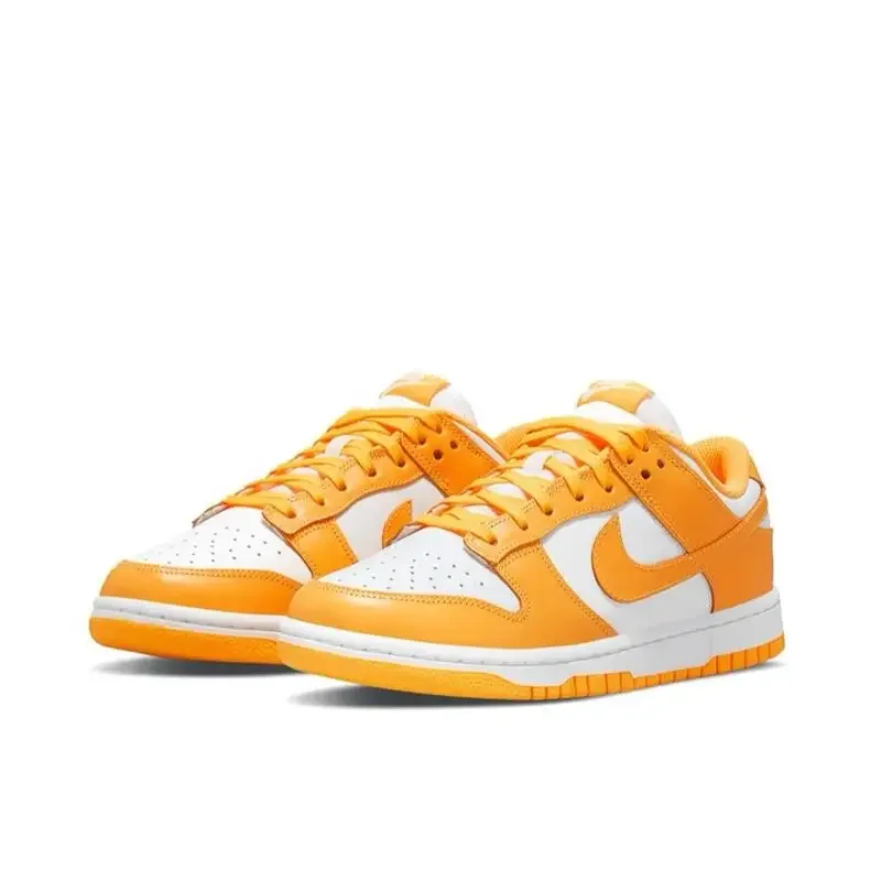 Nike Dunk Laser Orange Men's And Women's Anti Slip Wear Shock Absorption Lightweight Low Top Orangemultipurpose Skateboarding No