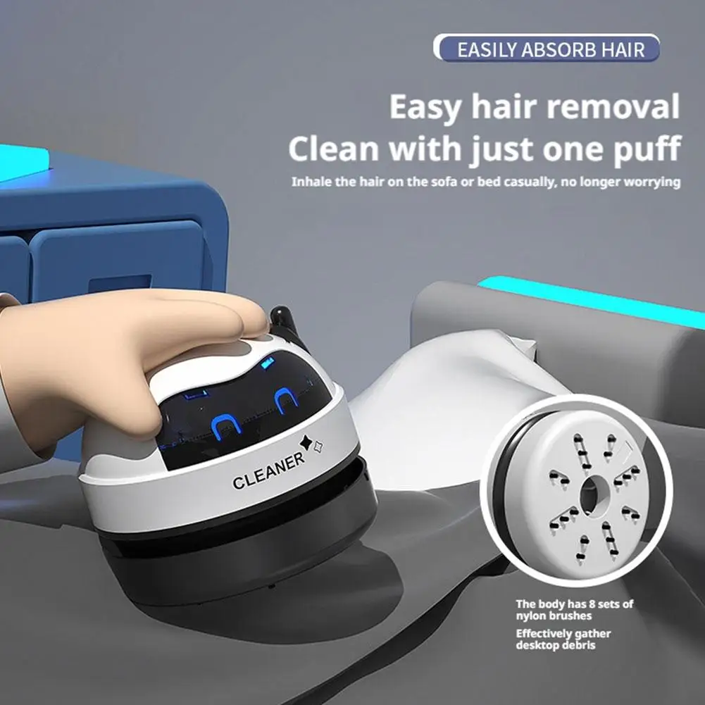 Aspiradora de polvo para mesa de escritorio, Mini aspiradora eléctrica de mano con carga USB, aspirador de escritorio para el hogar y la Oficina, recolector de polvo