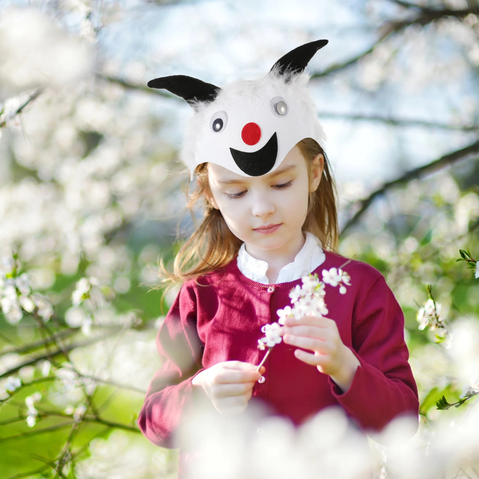 

Creative Animal Party Hats 3D Cartoon Sheep Costume Headdress for Kids Birthday Lightweight Carnival Hat Prop Cute for Children