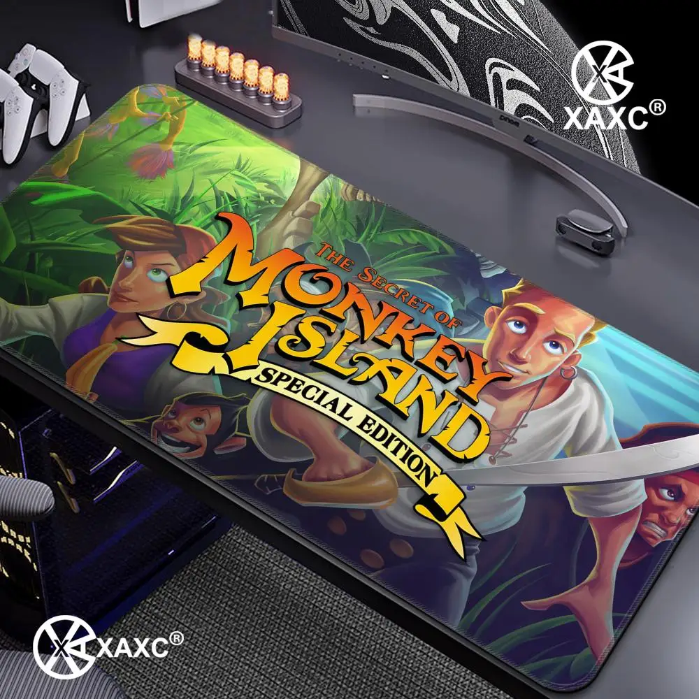Mouse Pad T-Tales of M-Monkey I-Island Large Keyboard Mouse Desk Pad Non-slip Rubber Gaming Mouse Pad Laptop Desk Mat HYBXXC