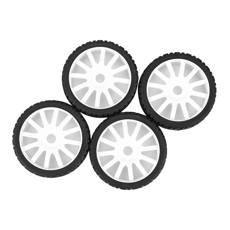 8PCS 1/8 RC Car Rubber Tyres Plastic Wheels For Redcat Team Losi VRX HPI Kyosho HSP Carson Hobao 1/8 Buggy /On-Road Car