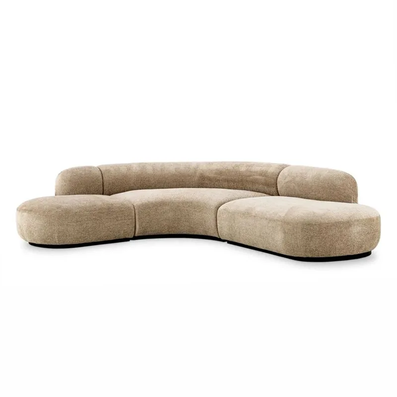 

Hotel Apartment Curved Sofa Model Room Living Room Fabric Sofa Modern Designer Furniture