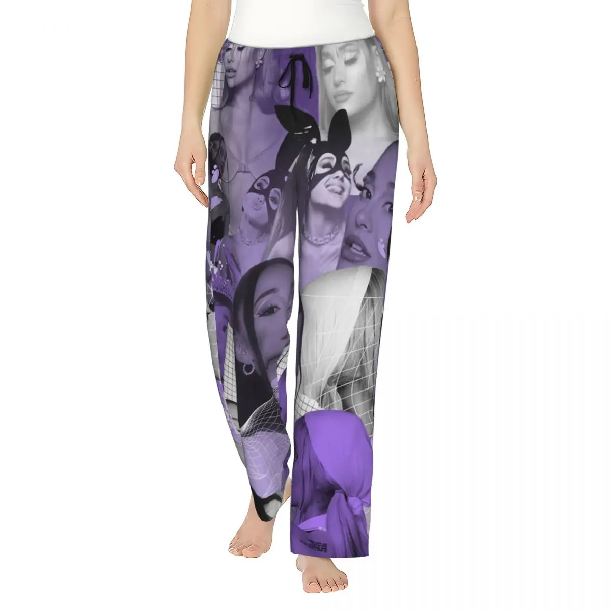 

Retro Ariana Grande Singer Bootleg 2024 Tour Eternal Sunshine Women Pajama Pants Lounge Sleep Sleepwear Bottoms with Pockets