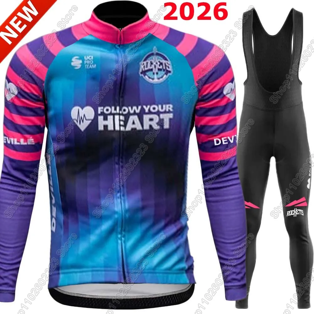 

Unibet Tietema Rockets Team Cycling Jersey 2026 Set Clothing Suit Mens Long Sleeve MTB Bike Road Pants Bib Ropa Ciclismo