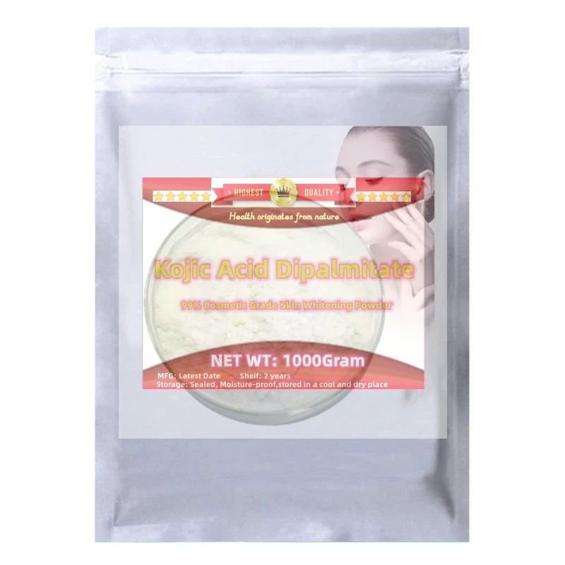 Consegna veloce globale AliExpress Confezione personalizzata Dipalmitate con acido cogico al 99%, integratori sbiancanti per la pelle antietà