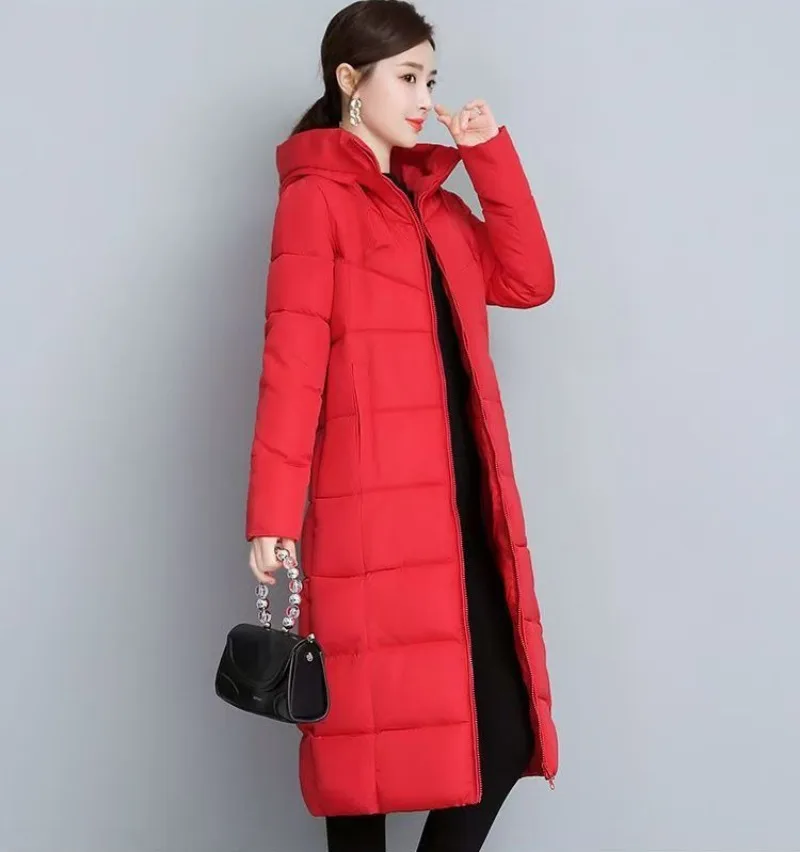 Women Autumn Solid Colors Hoodies Parkas Zipper Mid-Length Coats Pockets New Fashion Warm Hooded Jackets Casual Commute Parkas