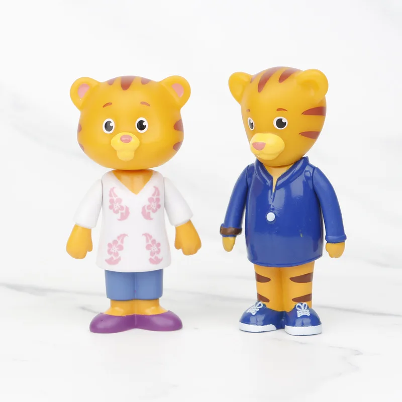 5 ~ 10 adet/takım karikatür Anime Action Figure Daniel Tiger mahalle koleksiyonu Model oyuncaklar çocuklar için hediye