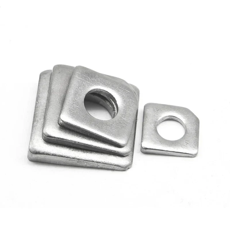 M6 To M30 Square Inclined Flat Washer 304 Stainless Steel Missing Angle Bevel Gasket Oblique Shim Hardware Fastener