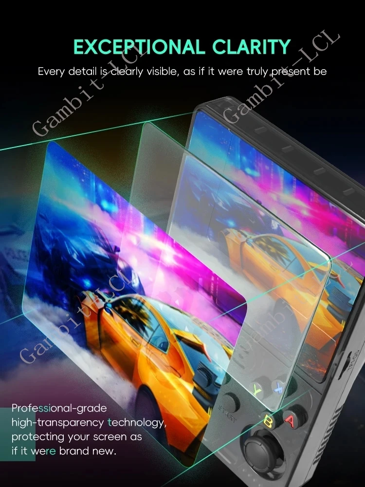 2-5PCS 9H HD Original Tempered Glass For MIYOO Mini V4  Handheld Game Console MIYOOMini MiniV4 Plus Screen Protector Cover Film