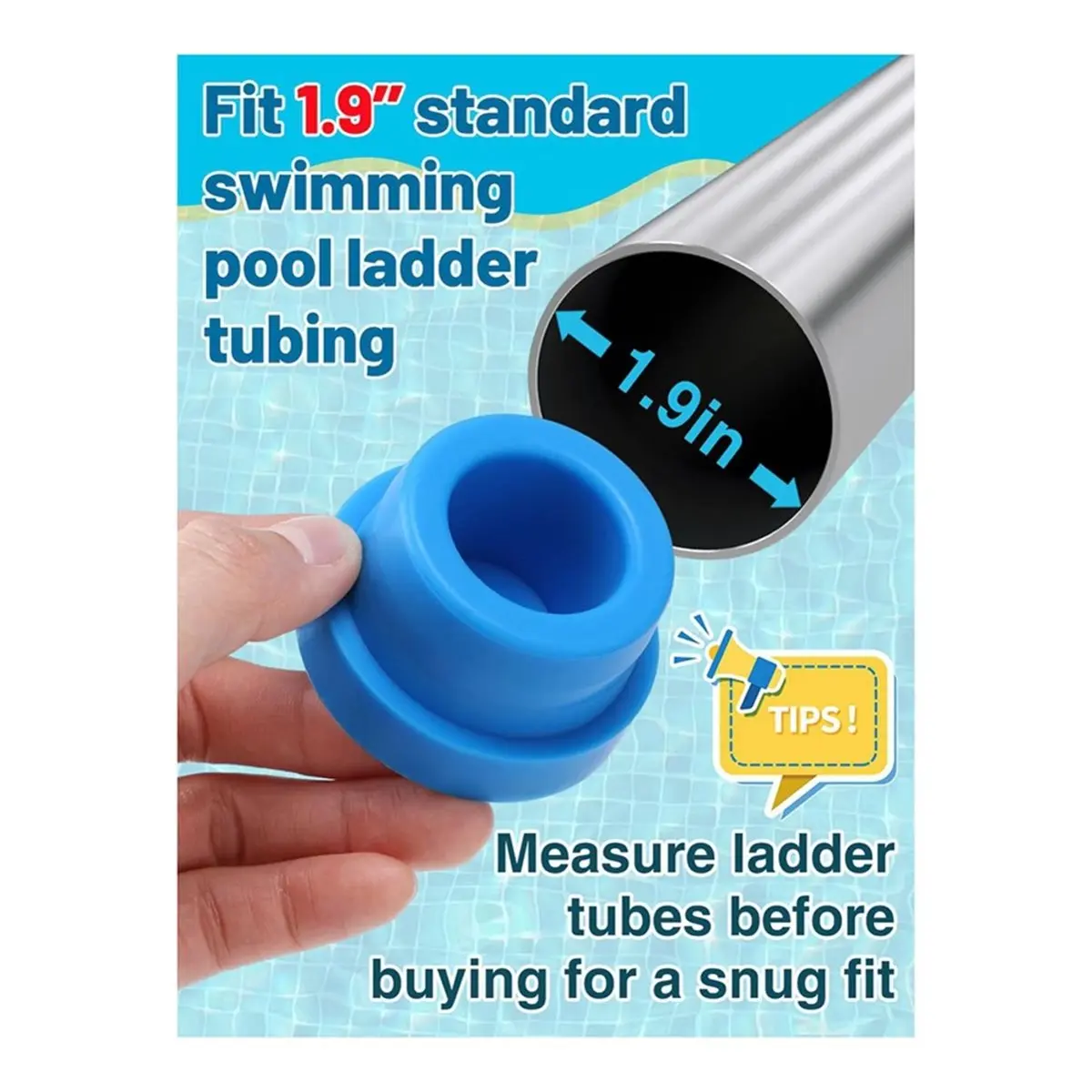 【MUST-HAVE LIST】 4 Pack Pool Ladder Bumpers for Inground Pool for 1.9