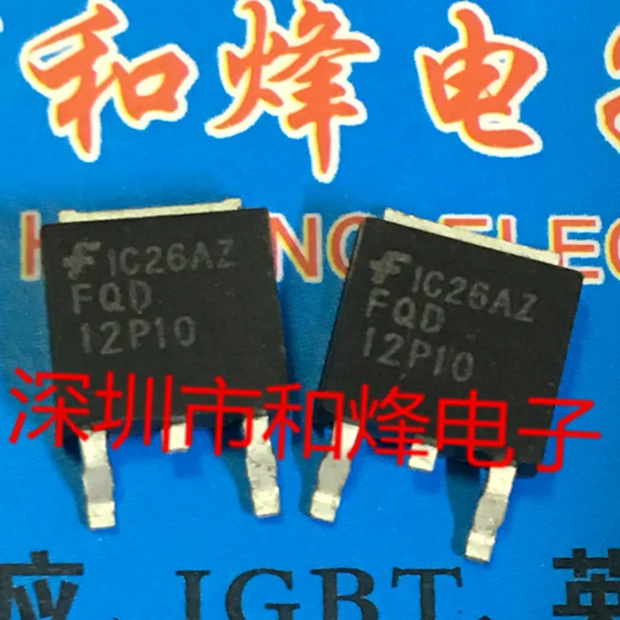 10PCS FQD12P10  TO-252  in stock 100% new and original