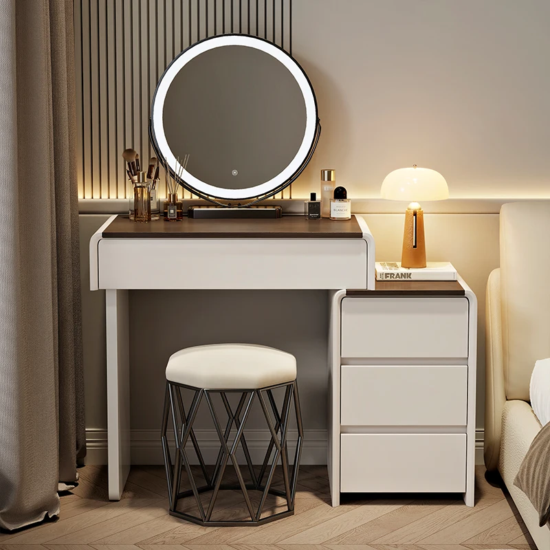 

Stool Light Dressing Table Women Makeup Comfortable Bedroom Drawers Dressing Table Minimalist Fashion Kaptafel Bedroom Furniture